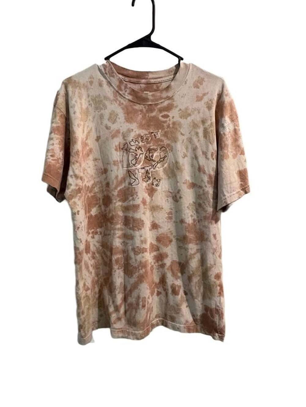 Nike Just Do It T-Shirt Size Small Brown Tie-Dye